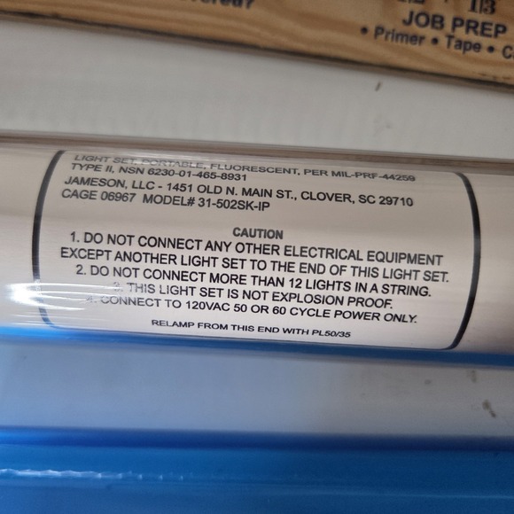 2 - MIL-PRF-44259 Jameson Tent Light Military EMI Hardened Communication Medical - Picture 10 of 13